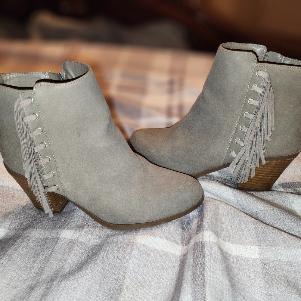 Gray Circus Booties